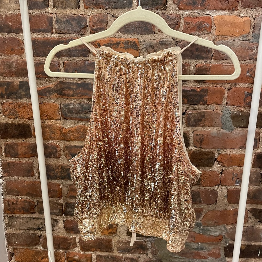 Sequin Crop Top